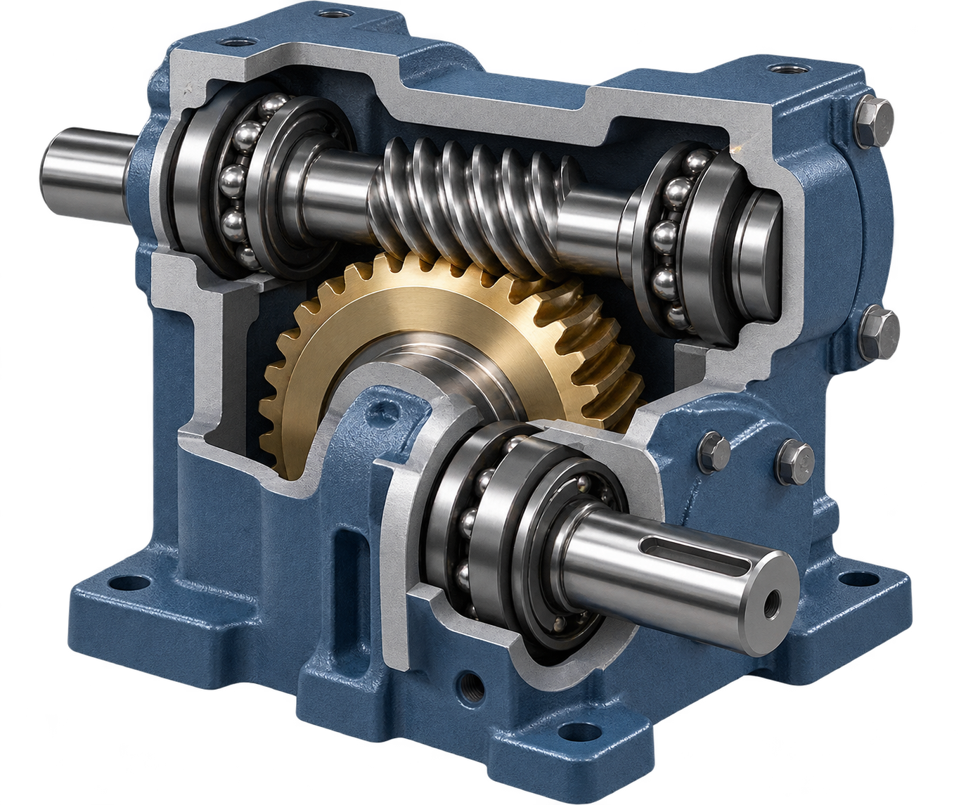 Enclosed Worm Gear Drives cutaway view